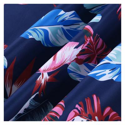 China 2022 high quality QUICK DRY custom made fashion 115gsm polyester print peach skin fabric for men's swimwear for sale