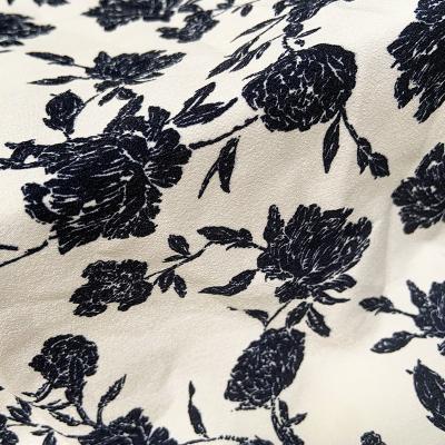 China 2021 QUICK DRY spring and factory outlet new real velvet printed Korean summer dress fabric style fabric for sale