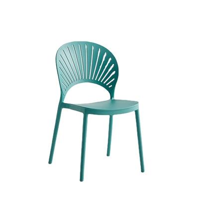 China Rustproof Cheap Stackable Dining Chairs Living Room Furniture Restaurant Cafe PP Plastic Chair for sale