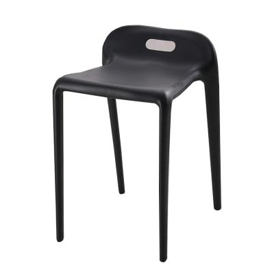 China Waterproof Italian Supernatural Stackable Back Hole Polypropylene Plastic Restaurant PP Plastic Dining Chair for sale