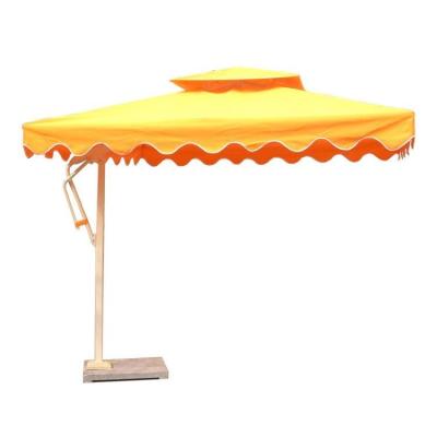 China Roman Unilateral Umbrella Security Booth Umbrella Yard Long Handle Umbrella Outdoor Beach Gift Advertising Sun Umbrella for sale