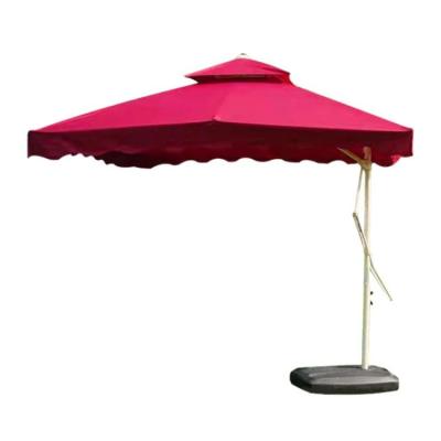 China Safety Guard Long Handle Booth Umbrella Yard Side Flysheet Square Outlet Factory Single Sided Umbrella for sale