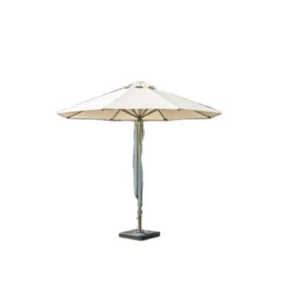 China Coastal Yard Hand-Pulled Umbrella City Hall Beach Aluminum Alloy Umbrella Garden Long Handle Umbrella for sale