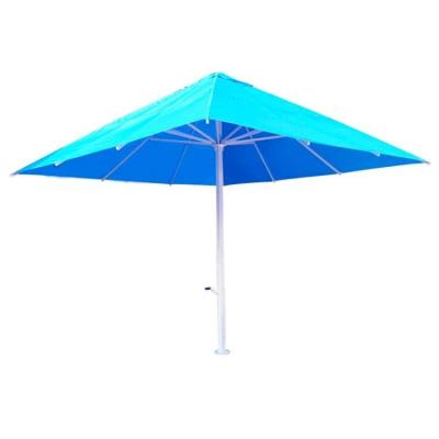 China Outdoor Cafe Sun Umbrella Leisure Parking Lot Umbrella Yard Long Handled Umbrella Large Operated Column Medium Large Crank Umbrella for sale