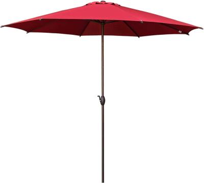 China 2022 Wholesale New Design Wind and Rain Resistance EU Popular Patio Umbrella Furniture Resort Beach Sun Protection Outdoor Umbrella for sale