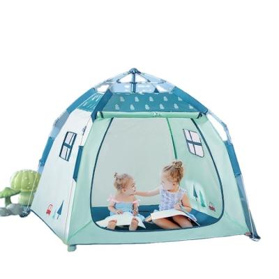 China Diagonal Tying Type Children Play Tent Boys and Girls Dollhouse Indoor Foldable Princess Castle Outdoor Camping Tent for sale