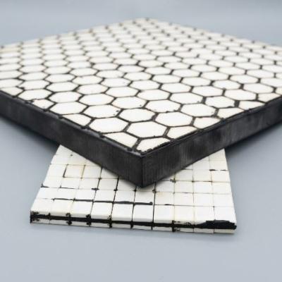 China High Impact Resistance White Alumina Ceramic Tiles For Chemical for sale