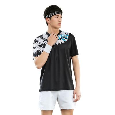 China New custom short-sleeved quick-drying badminton training clothes men's and women's sports clothes quick-drying tennis clothes for sale