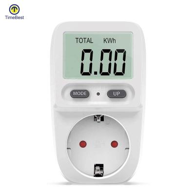 China 3680W Power Electricity Meter Socket Energy Consumption Monitor Testing Socket With Electricity Meter for sale