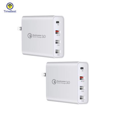 China Mobile Phone 48W USB with PD Charger Quick Charge 4.0 3.0 Type C PD USB Charger Wall Adapter Fast Charging iPhone for sale