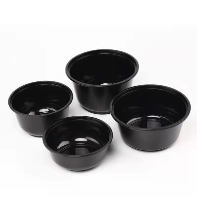 China Hot Selling PP Good Quality Round Plastic Packaging 700ml Disposable Bowl With Lid for sale