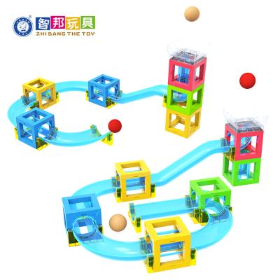 China Construction Toy Educational Toys Distributors Magnetic Blocks Toys With Running Ball for sale