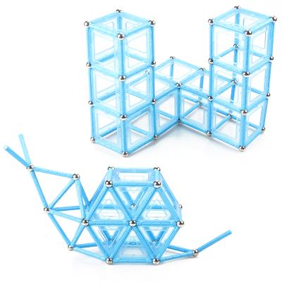 China building toy baby toy magnet stick 350 pieces of montessori magnetic construction sticks for sale