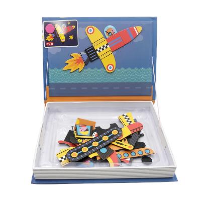 China Magnetic Toy Children's Intelligence Children's Developing Puzzles And Book Game Magnetic Paper Toys With Fun Game for sale