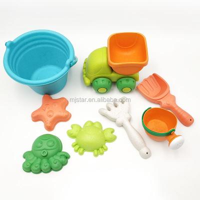 China Eco-Freindly Hot Sale Summer Color Sand Play Set Eco-friendly Plastic Beach Toys Set For Kids for sale