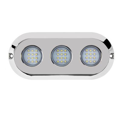 China High Lumen WEIKEN 180W 12V 24V LED Red Green Blue Boat Underwater Lights Marine Yacht Boat Pool Light for sale