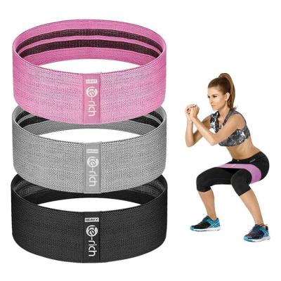 China Durable High Elasticity Custom Print Booty Bands For Hip Muscle Correction for sale