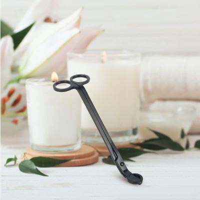 China Candle Using Tools Accessories Scissors Tool Cutter Custom Dipper Care Set Black Candle Wick Trimmer Kit for sale