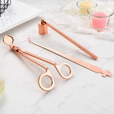 China Candle Using Tools Candle Accessories Dipper Cutter Sniffer Candle Wick Trimmer Hook Tool Kit With Dish Holders Tools for sale