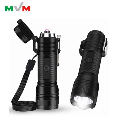 China 2020 MLT256 Amazone IP65 USB Rechargeable Waterproof Plasma Flashlight Electric Lighter For Outdoor for sale