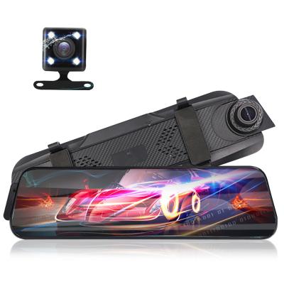 China Hot Sale Backup Camera 10inch Mirror Dash Cam Touch Screen 1296P Front And Rear 1080P Dual View Camera Lens With G-Senator Car Black Box for sale