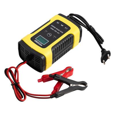 China 12V 6A Car Battery Charger Power Pulse Repair High Strength Full Automatic Chargers Wet Lead Acid Battery Chargers Digital LCD Dry Display for sale