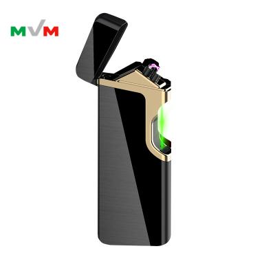 China Products MLT170 USB Rechargeable Cigarette Lighter Arc Ultrathin Flameless Lighter With Led Light for sale