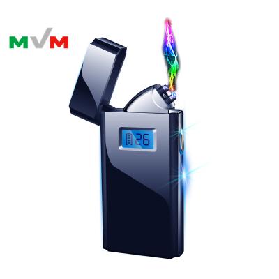 China MLT246 lithium battery Mini Lighter electric double usb rechargeable without flame cigarette lighter for sale