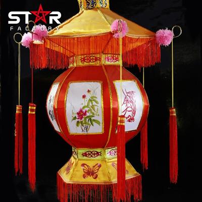 China Overall activity decoration festival decoration playground theme park cartoon simulation panda lanterns for amusement park highlight for sale