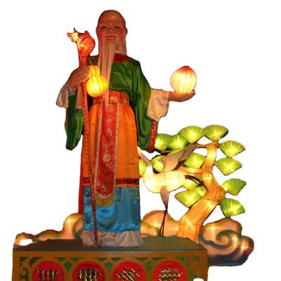 China Real Activity Decoration Hot Selling Live Animatronic Colorful Historical Figures Lantern Lantern Promote Night Atmosphere for sale