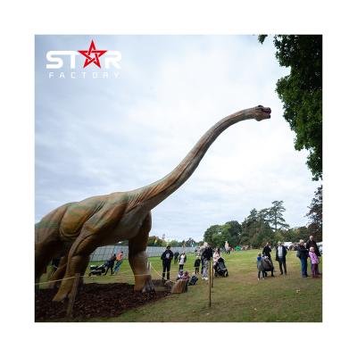 China Infrared sensor/coin-operated remote control/automatic/symbolic giant model/button long neck outdoor high simulation dinosaur Brachiosaurus for sale