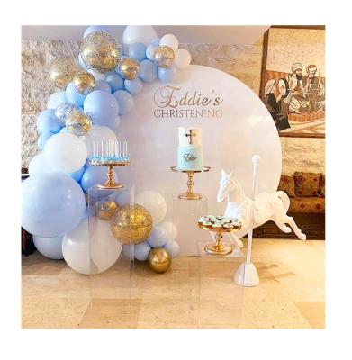 China Wedding Wedding Supplies Round Circle Acrylic Backdrop Wedding Decoration for sale