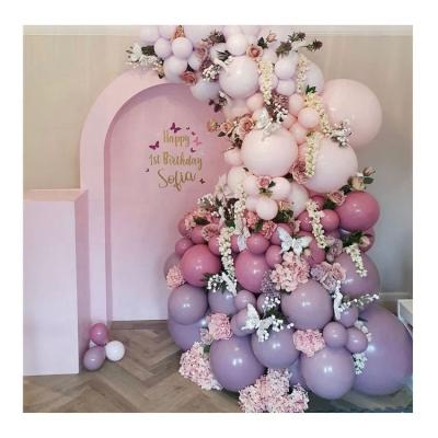 China Wedding Event Party Supplies Pink Color Stand PVC U-Shape Backdrop For Wedding Stage Decoration for sale