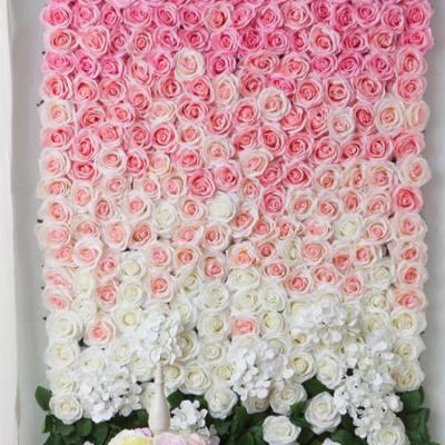 China Wedding Artificila Decorations Wedding Flower Wall Backdrop 40X60 for sale