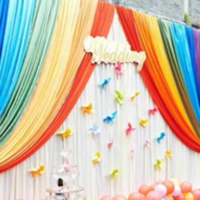 China Colorful Glitter Wall Curtain Sequin Party Backdrop Modern / Luxury Custom Curtains for sale