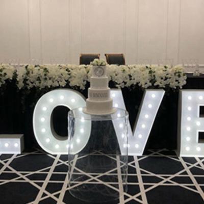 China Wedding Custom LOVE Letters To Wedding Decoration LED Large Marquee Light Letters Sign for sale