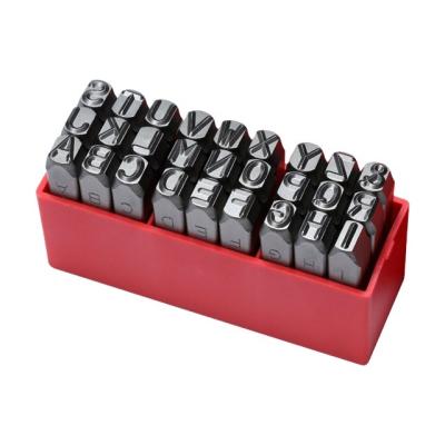 China Wholesale DIY Cr-v (6150) Factory Craft Punch Set Steel Stamp Alphabet Letter Set Punch for sale