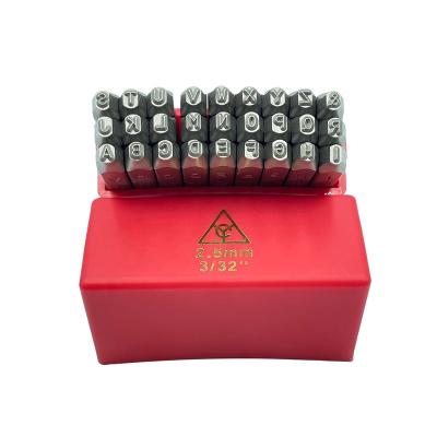 China CRV Classic Design 27pcs 2.5mm Alphabet Punch Set Letter Punch (6150) for sale