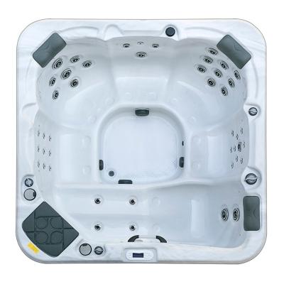 China Freestanding 6 Person Luxury Hydromassage Standing Hot Tubs Spa With TV for sale