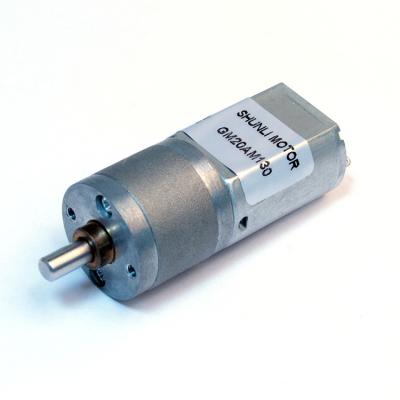 China Totally Enclosed Small Size 20mm DC Gear Motor With Low Speed ​​, Large Torque 6v 12v Gear And High Precision for sale