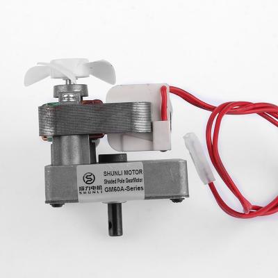 China AC Totally Enclosed Shaded Pole Gear Motor Class F 230v 240v For Pellet Stove for sale