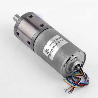 China High Torque 45mm Totally Enclosed Planetary Gear DC 12v Brushless Motor For Lawn Mower And Drill for sale