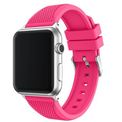 China Rubber Band Strap For Apple Watch Silicone Smart Watch Strap For Apple Watch Series 5 for sale