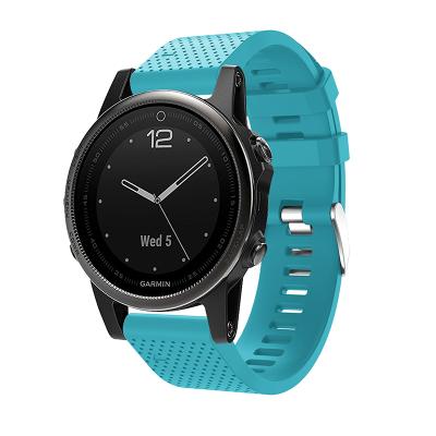 China Garmin Fenix ​​5S Watch Strap 22mm Silicone Rubber Watch Strap for sale