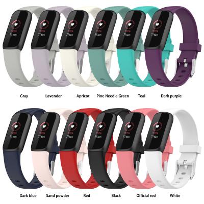 China Soft Silicone Sports Rubber Strap Band for Fitbit Luxe, Smart Watch Accessories for Fitbit Luxe Band for sale