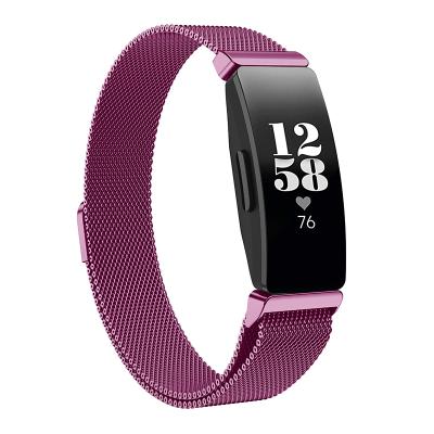 China Fitbit Milan Magnetic Stainless Steel Mesh Belt Wrist Strap Stainless Steel Watch Strap Stainless Steel Alloy Ring Strap for sale