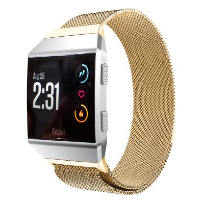 China Fitbit Stainless Steel 22mm Ionic Fitbit Inspire Stainless Steel Milanese Strap Bracelet Hour Loop Variable Watch Band for sale