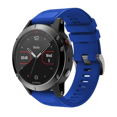 China Smart Watches For Garmin fenix5GPS Silicone Strap Sports Strap Fashion Men's Watch Strap Interchangeable Watch Strap for sale