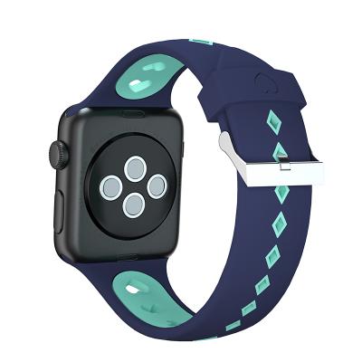 China Smart Watches For Apple Watch 38mm Silicone Watch Strap Poker Watch Strap Smart Strap for sale