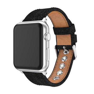 China Apple Nylon Strap Denim Watch Apple Strap Lounger Suit For Apple Watch Band for sale